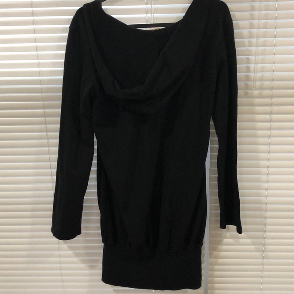 Vintage Havana shirt/dress hooded Small Black EUC - Picture 4 of 6